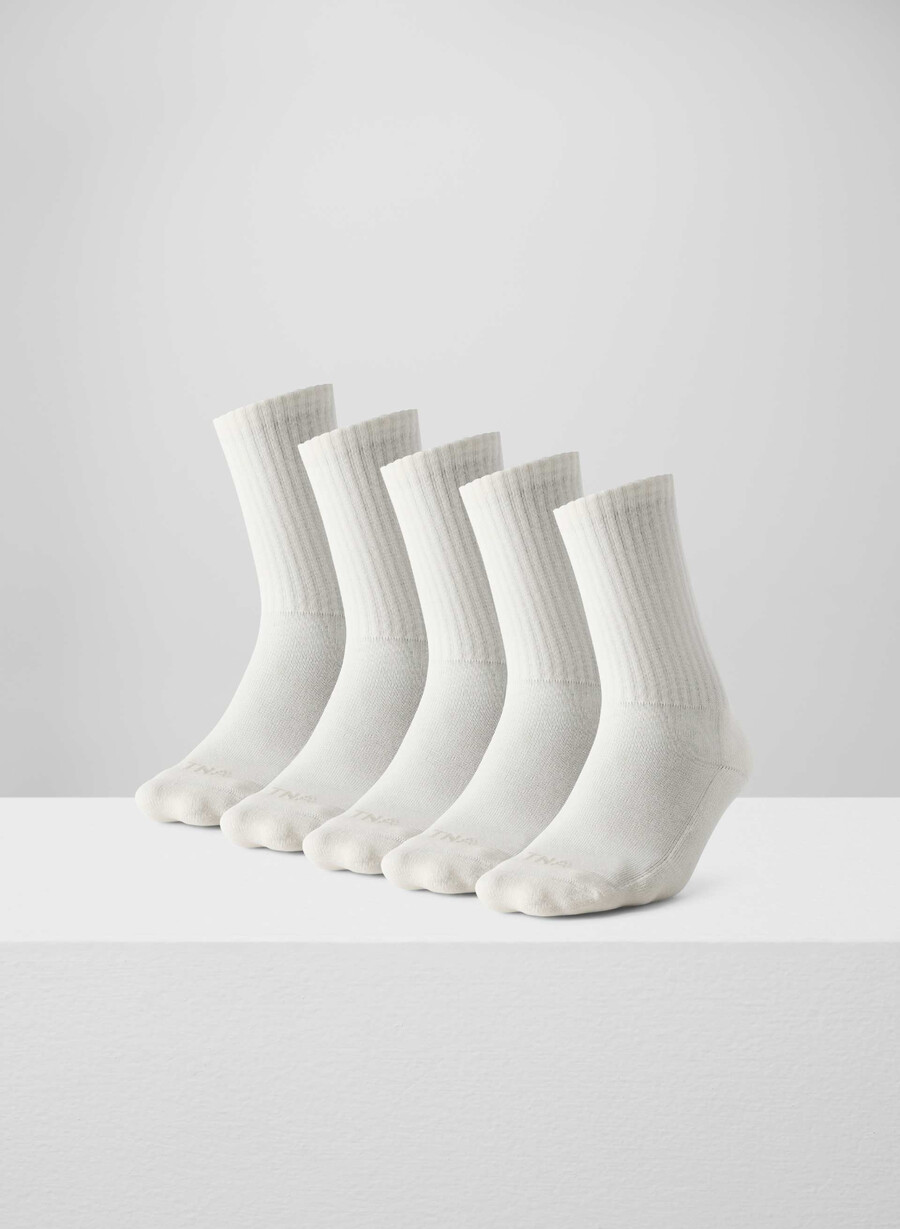 best-ever crew sock 5-pack light birch