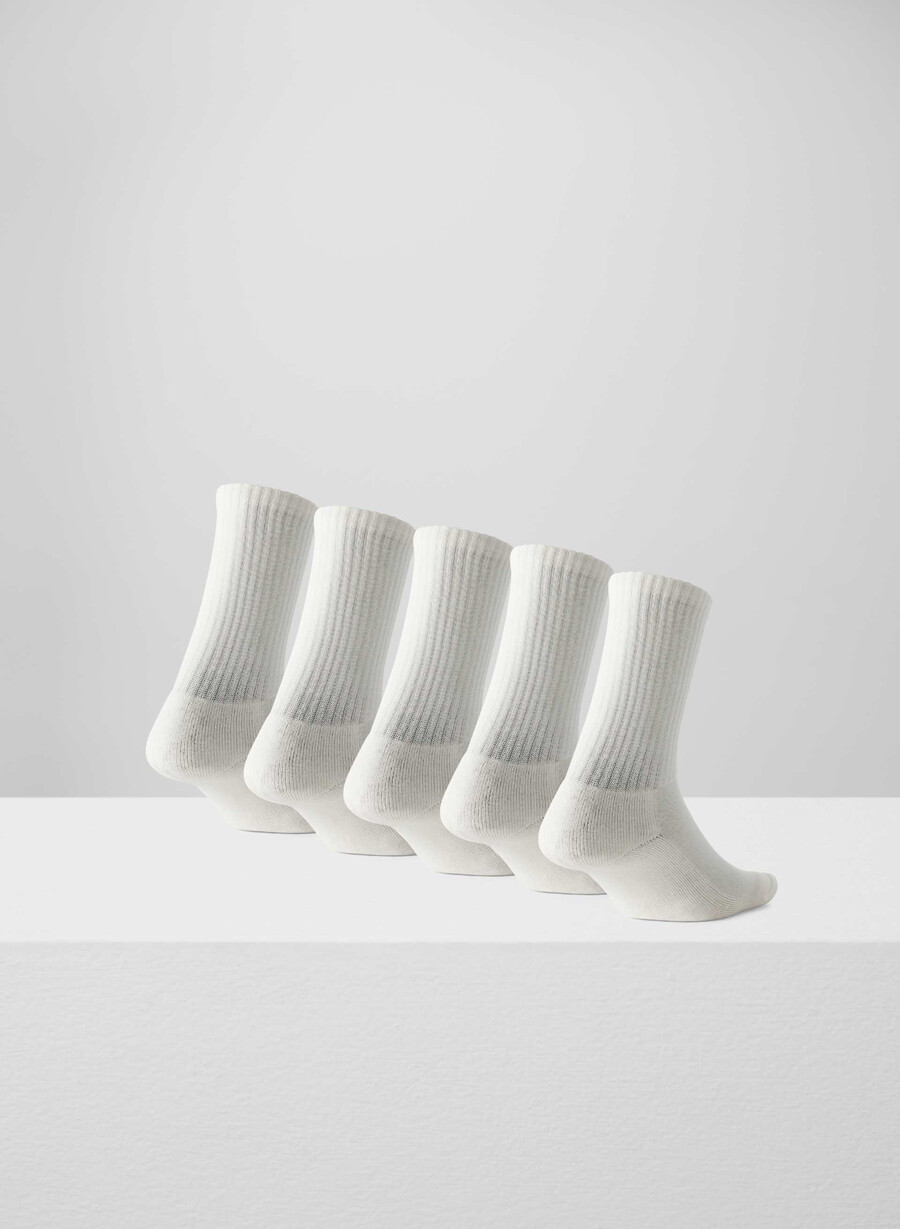 best-ever crew sock 5-pack light birch