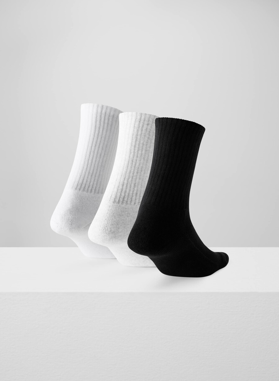 best-ever crew sock 3-pack whth cloud whtblk