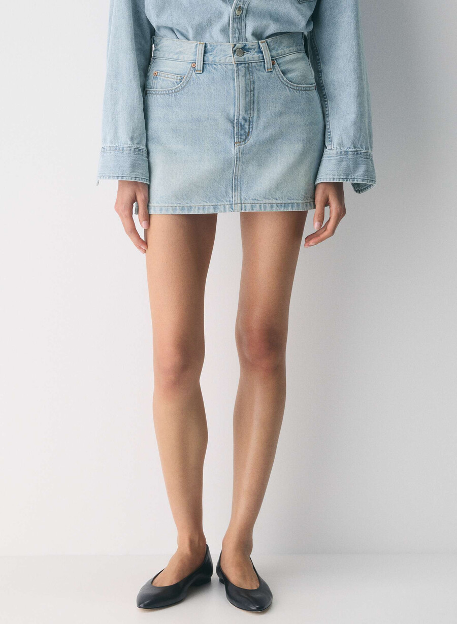 denim forum the 90s ricci denim skirt 15 yrs brl thr bleu