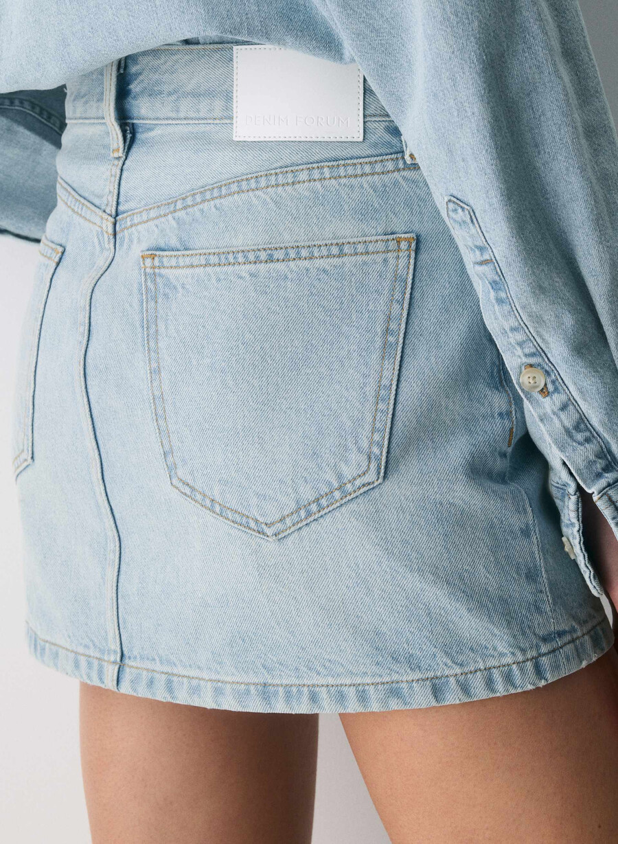 denim forum the 90s ricci denim skirt 15 yrs brl thr bleu