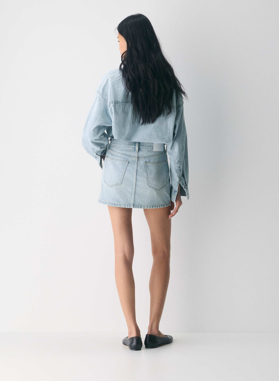 denim forum the 90s ricci denim skirt 15 yrs brl thr bleu