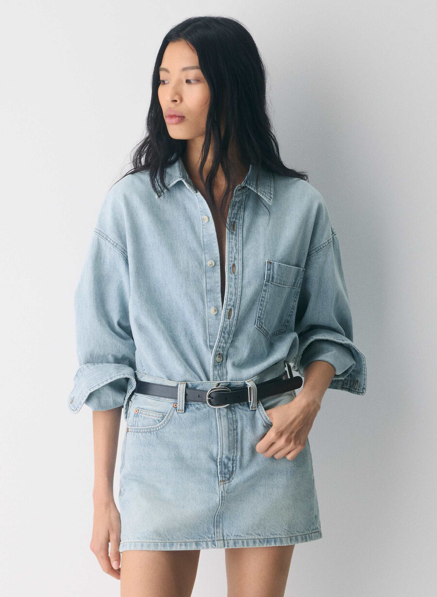 denim forum the 90s ricci denim skirt 15 yrs brl thr bleu