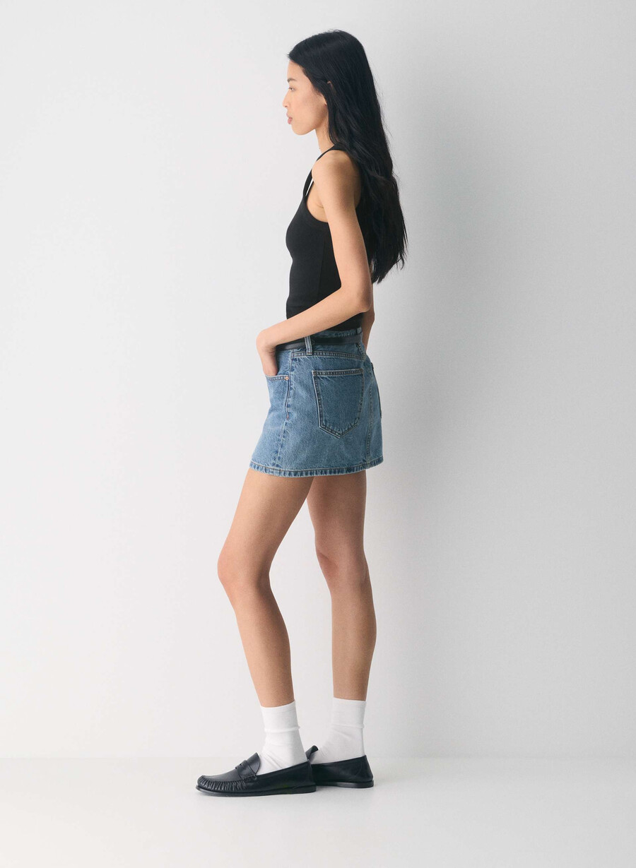 denim forum the 90s ricci denim skirt 5 yrs kiss n tell bl
