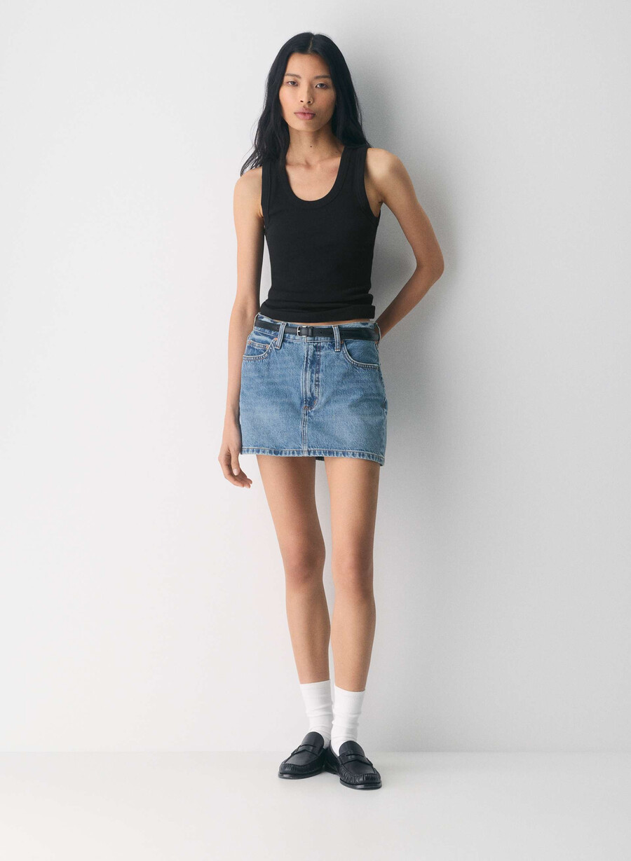 denim forum the 90s ricci denim skirt 5 yrs kiss n tell bl