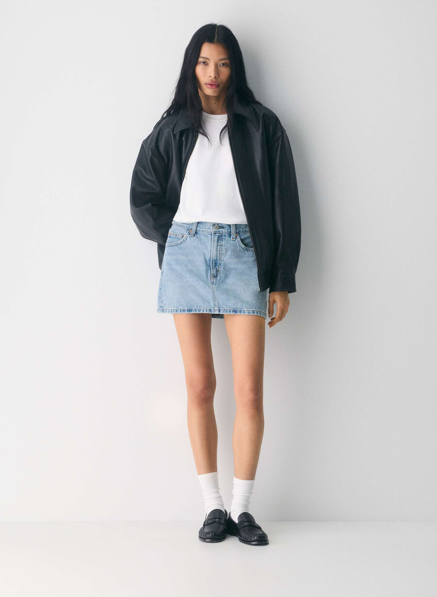 denim forum the 90s ricci denim skirt 7 yrs bleu taboo