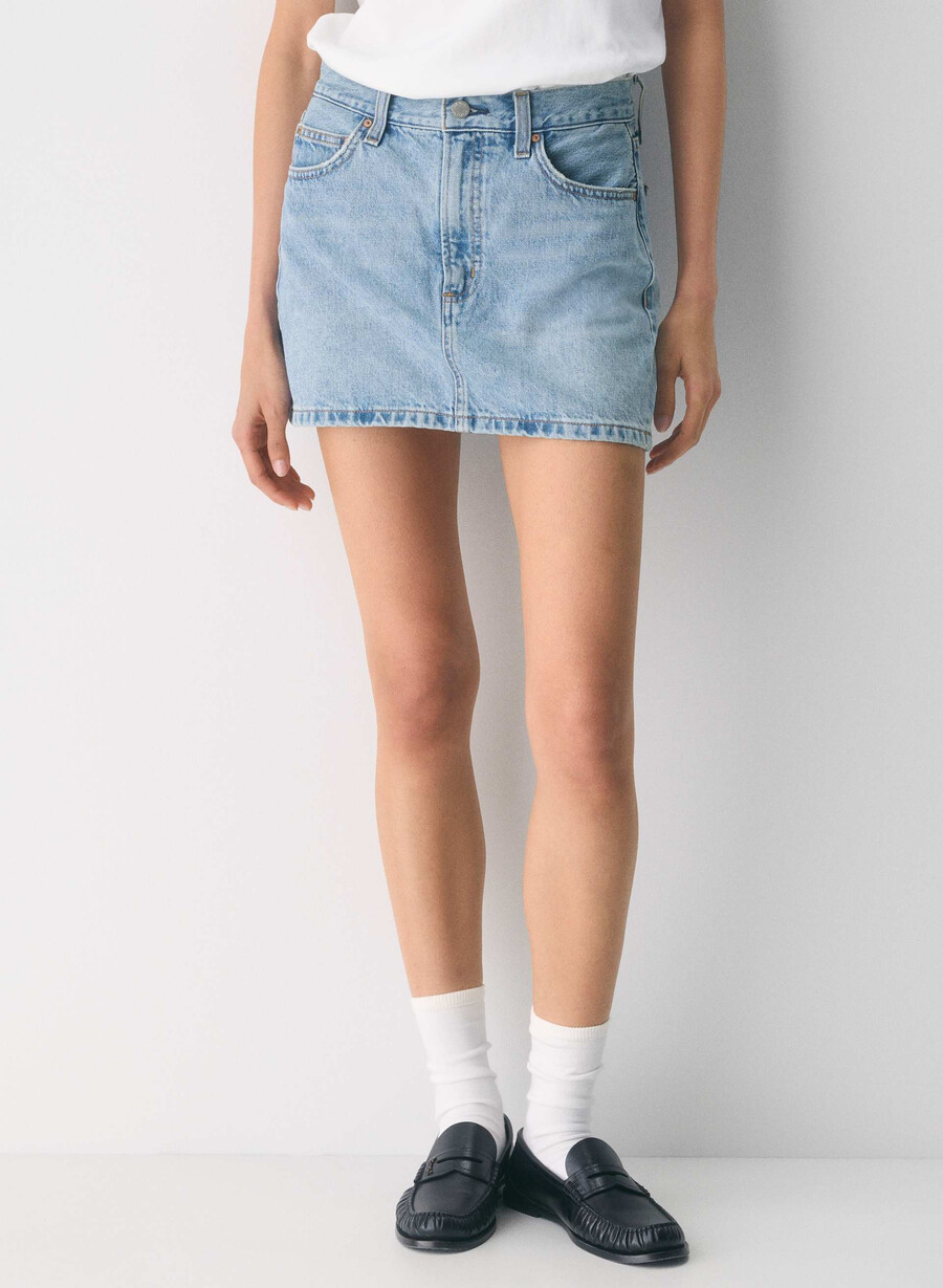 denim forum the 90s ricci denim skirt 7 yrs bleu taboo