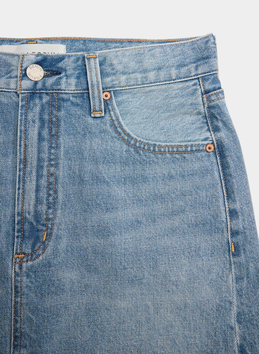 denim forum the 90s ricci denim skirt 7 yrs bleu taboo