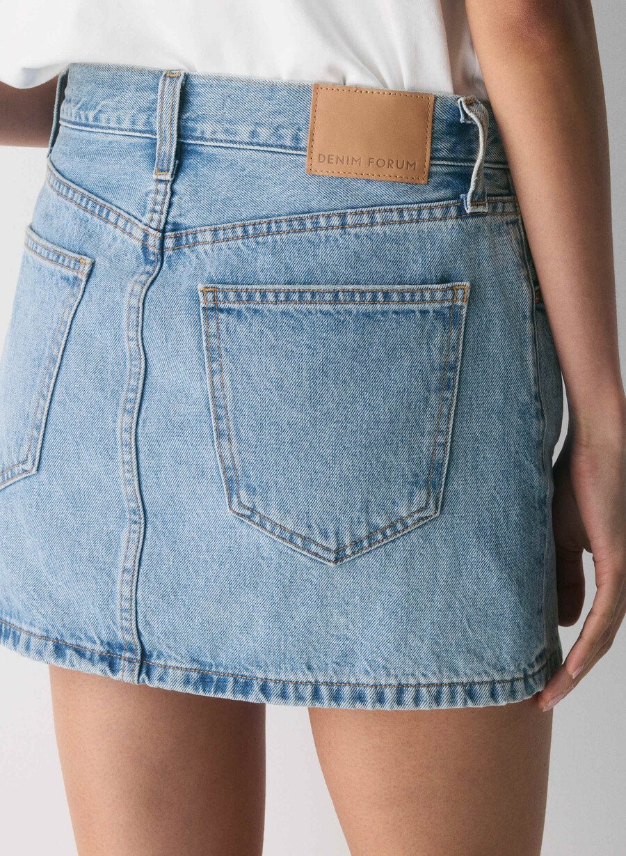 denim forum the 90s ricci denim skirt 7 yrs bleu taboo