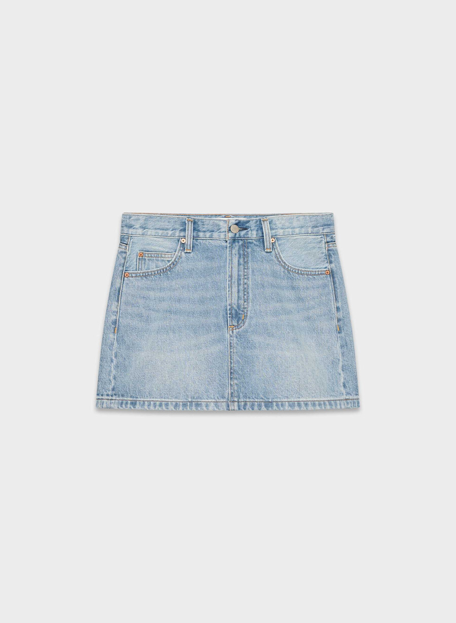 denim forum the 90s ricci denim skirt 7 yrs bleu taboo