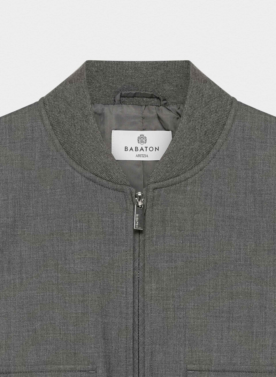 succession bomber - ressential heather charcoal