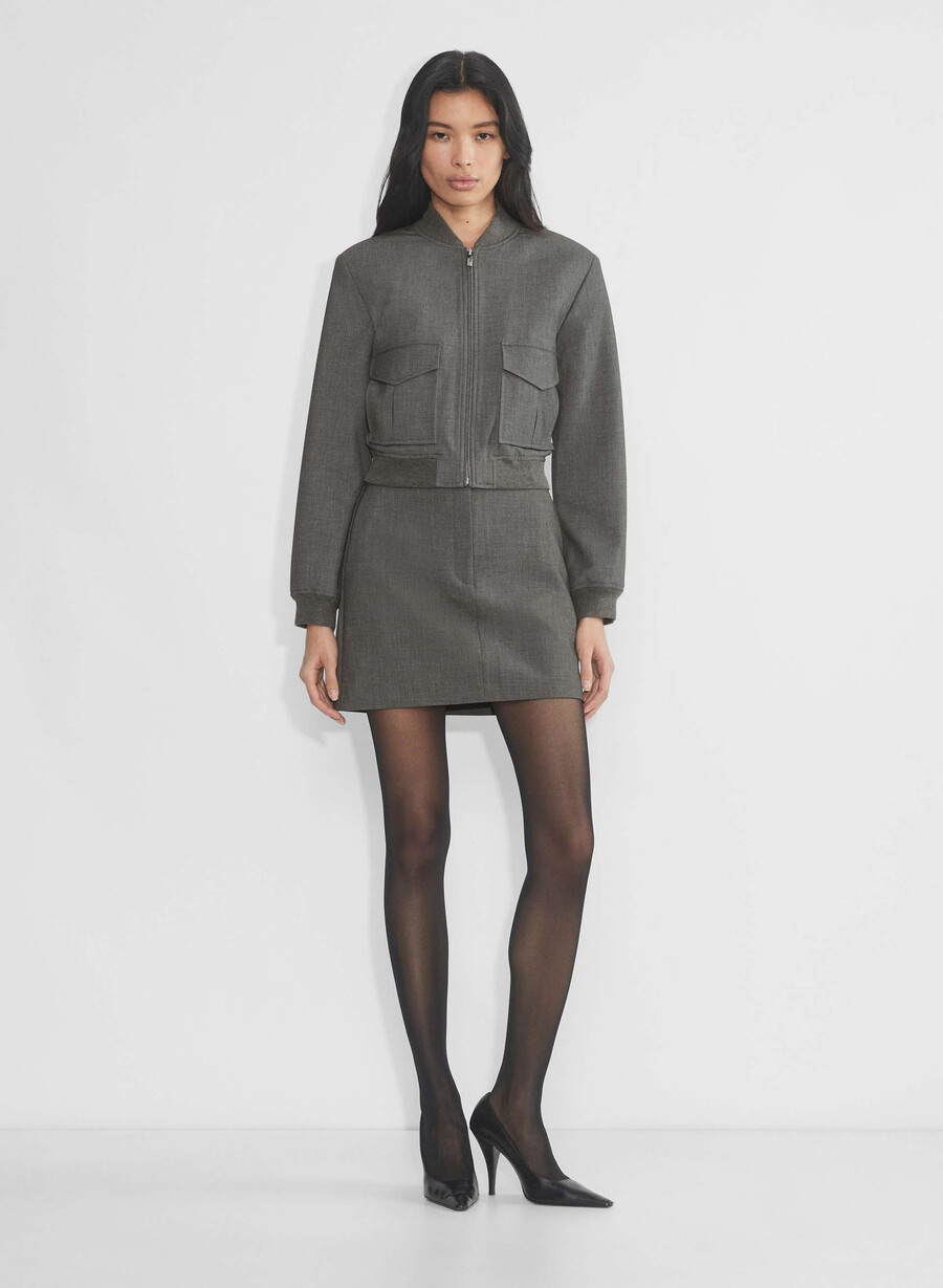 succession bomber - ressential heather charcoal