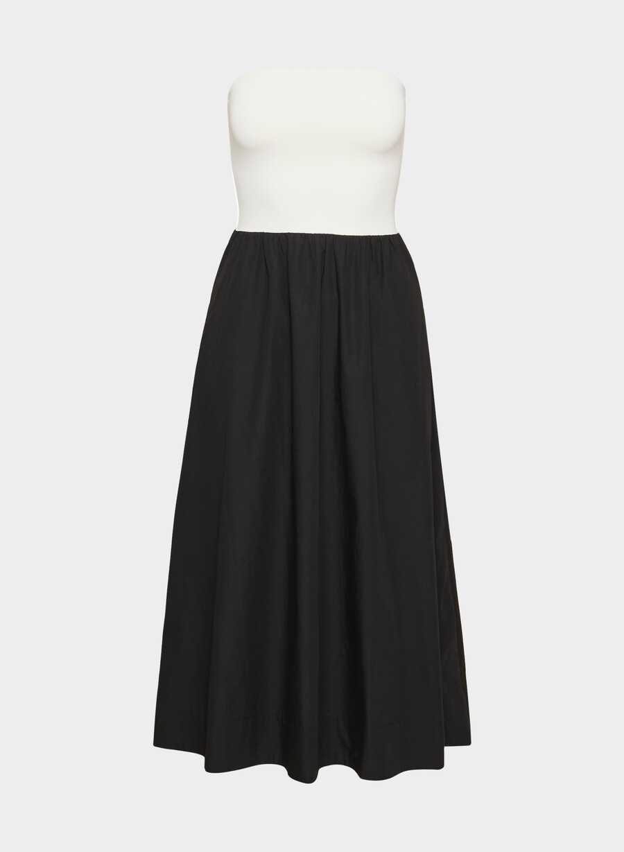 fluid poplin dress blacklight birch