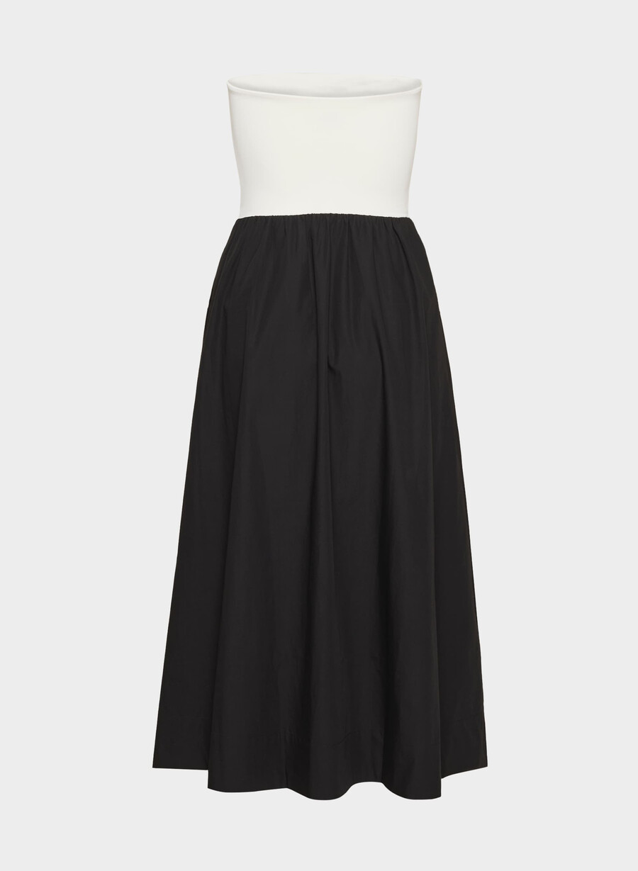fluid poplin dress blacklight birch