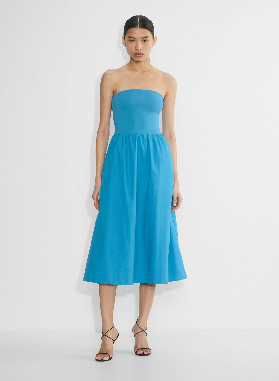 fluid poplin dress blacklight birch