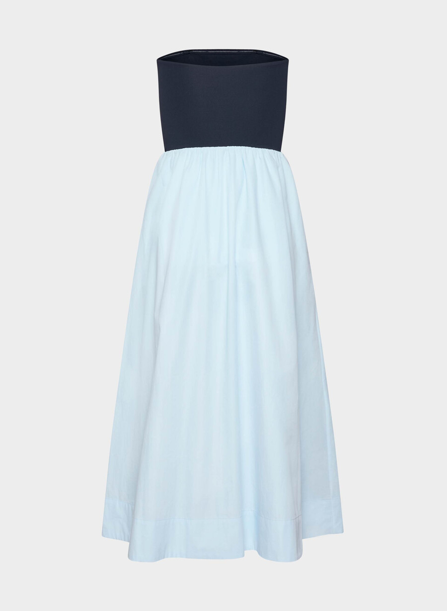 fluid poplin dress villa blueadmiral