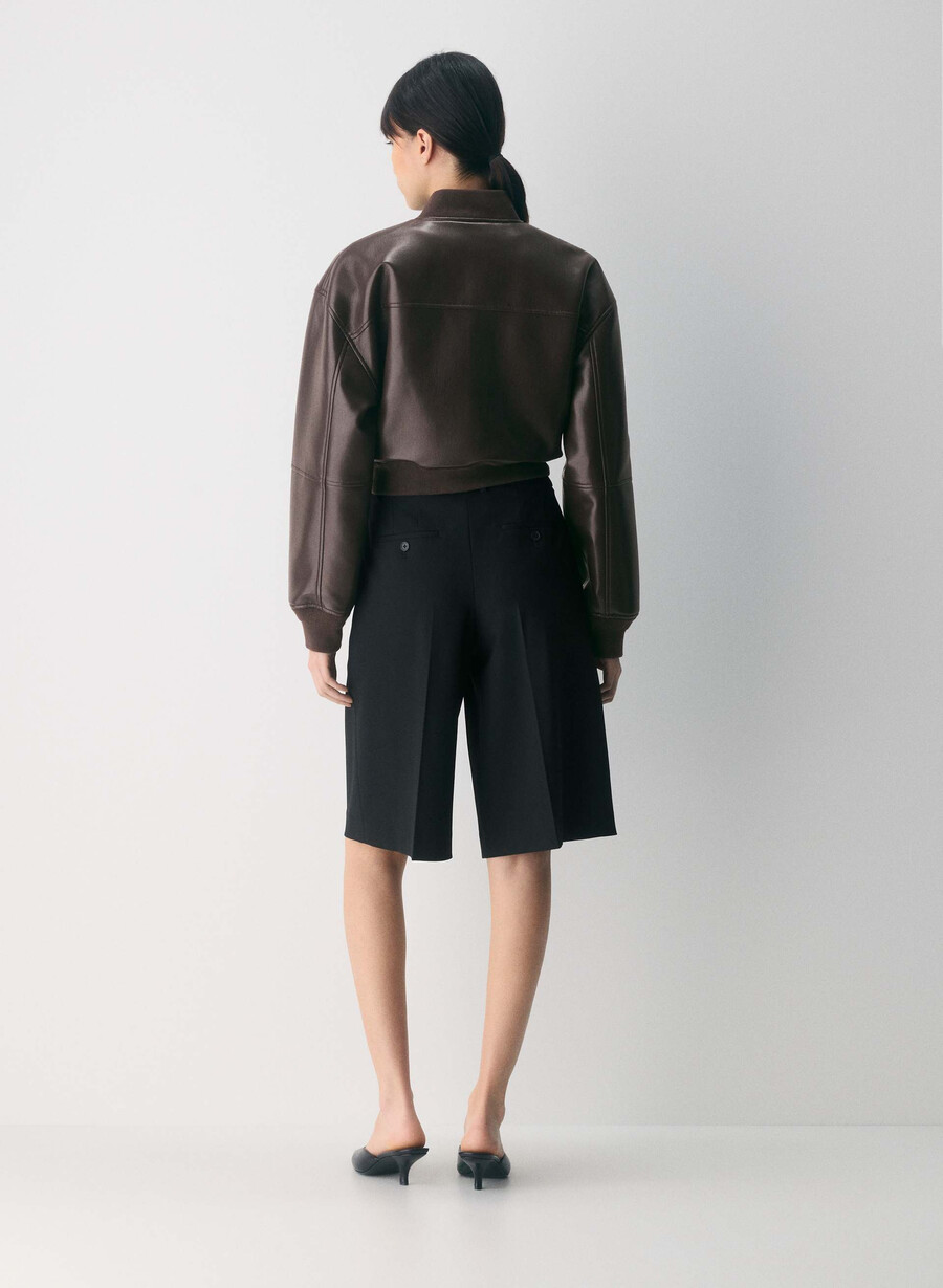 synergy bomber - unreal leather rich mocha brown