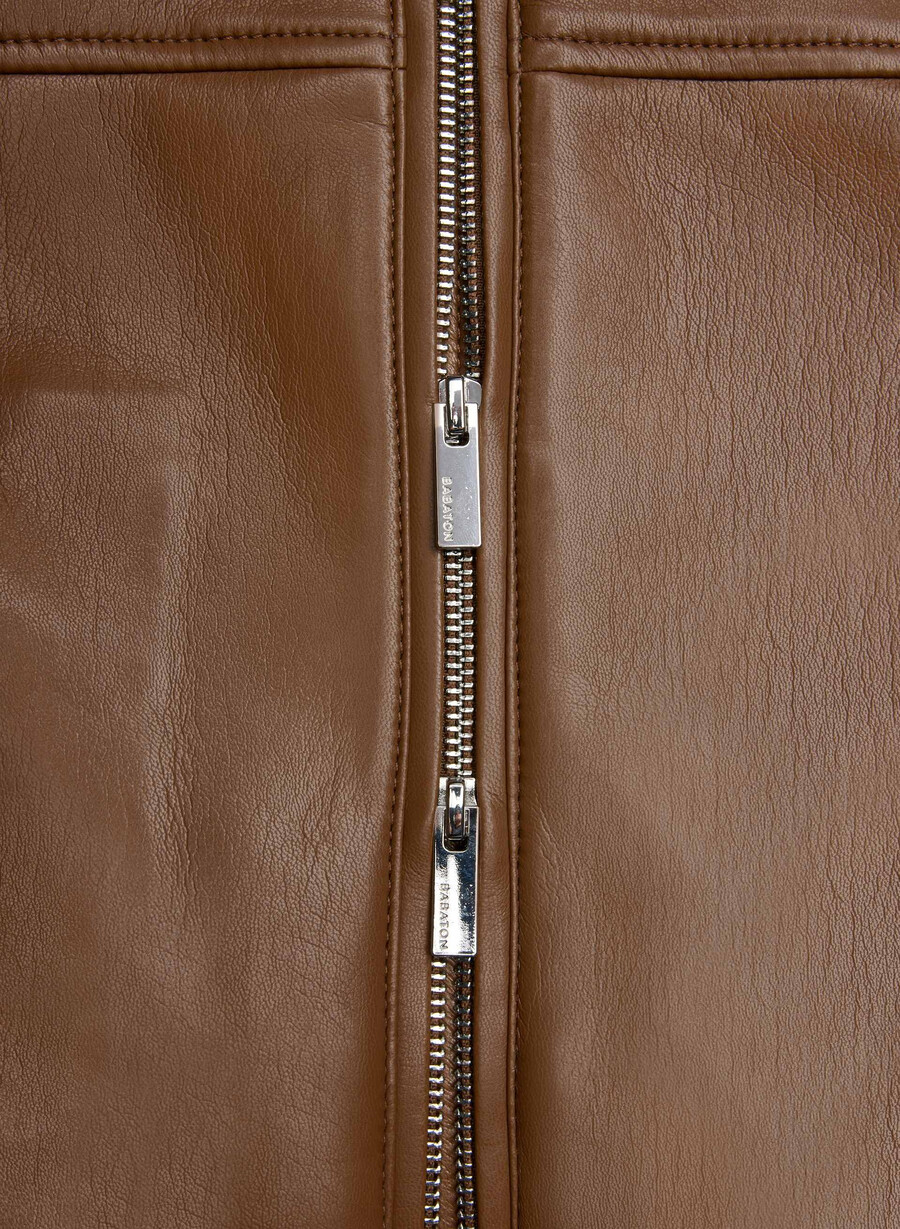 synergy bomber - unreal leather chocolatier brown