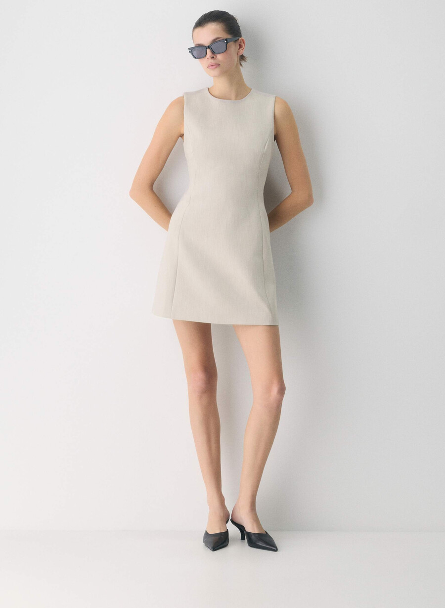 opportunity dress - ressential heather matte pearl