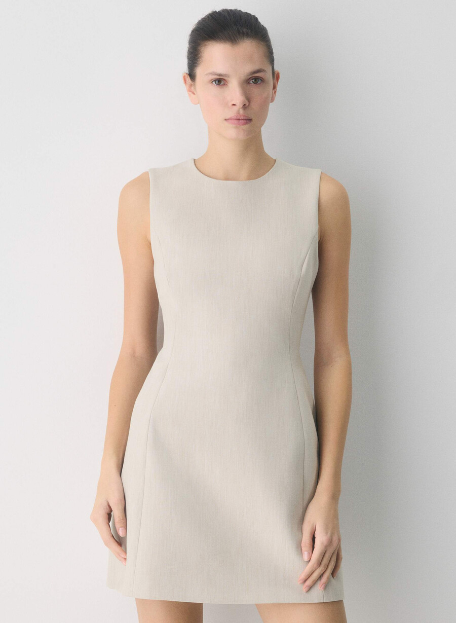 opportunity dress - ressential heather matte pearl