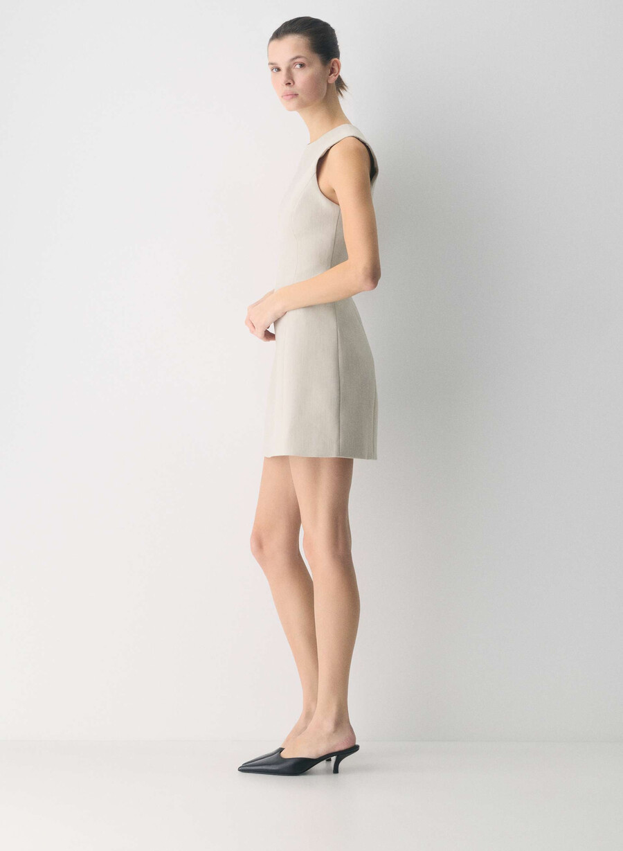 opportunity dress - ressential heather matte pearl
