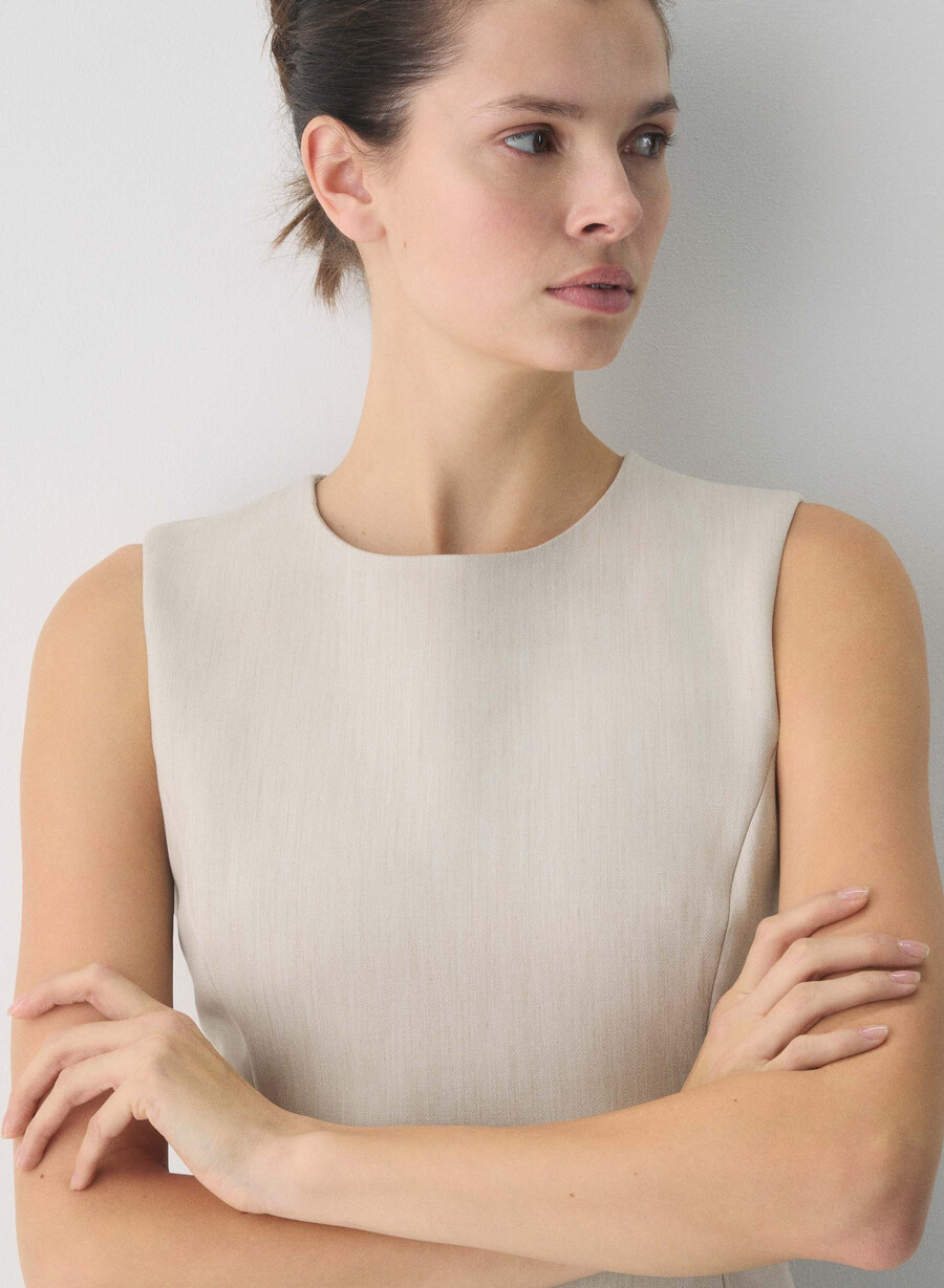 opportunity dress - ressential heather matte pearl