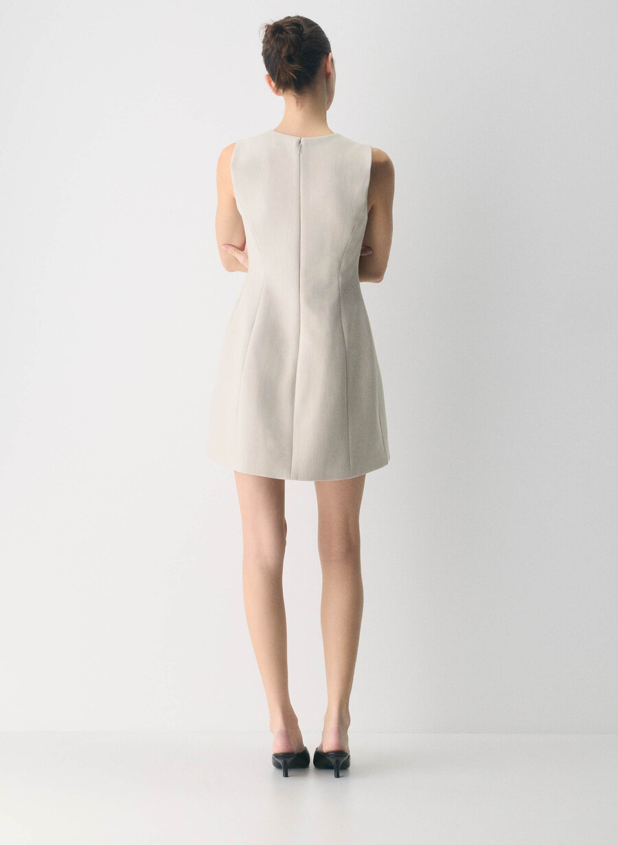 opportunity dress - ressential heather matte pearl