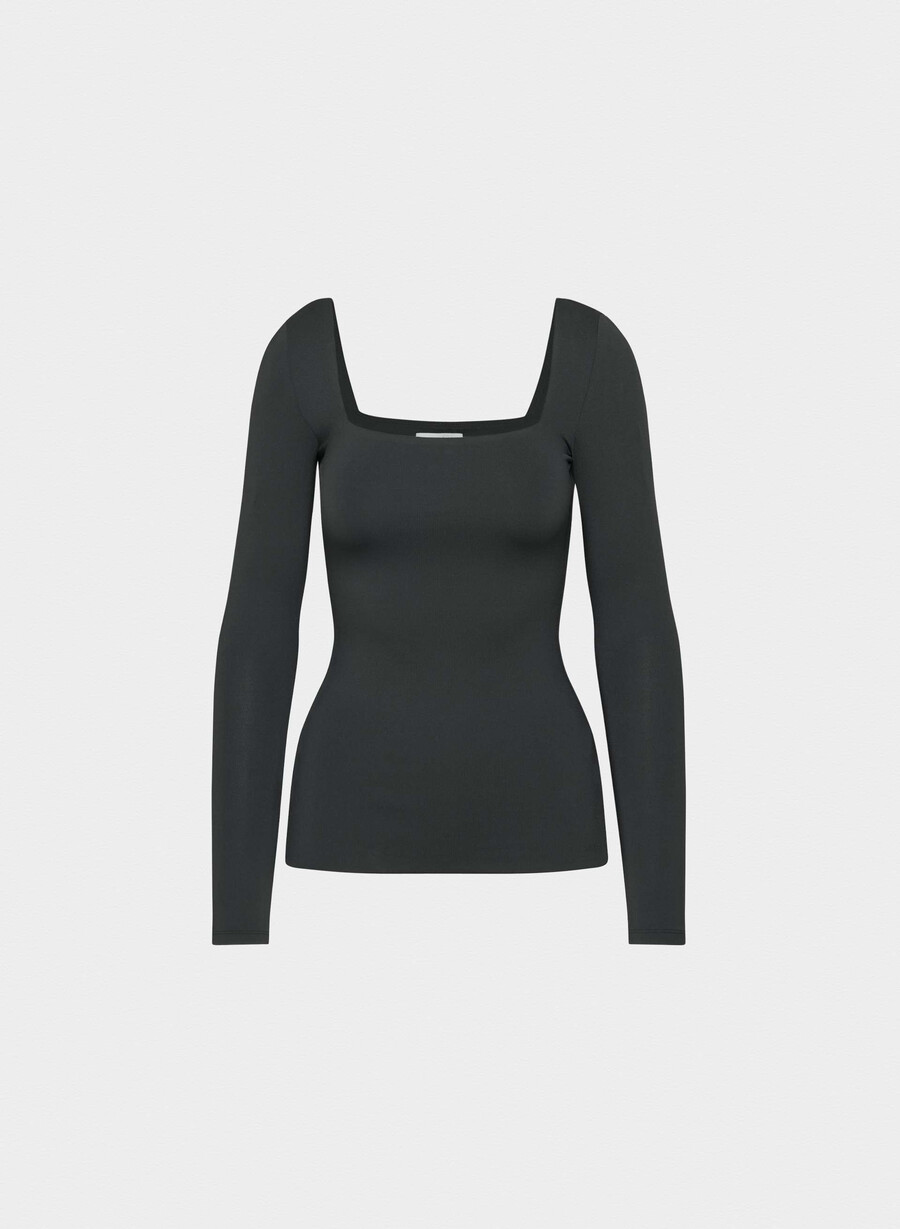 original contour squareneck hip longsleeve black