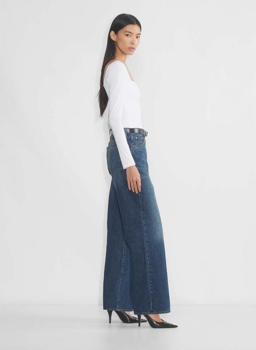 original contour squareneck hip longsleeve bright white