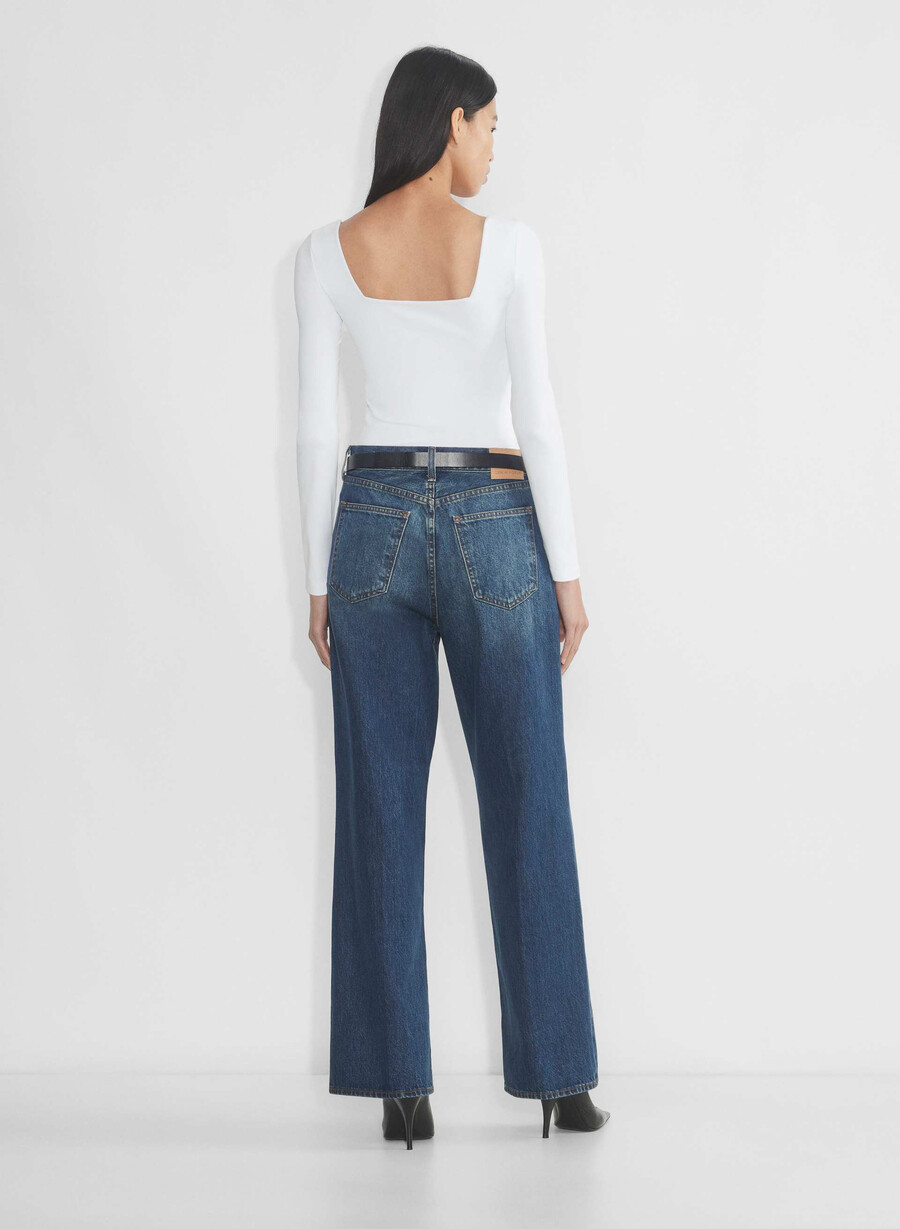 original contour squareneck hip longsleeve bright white