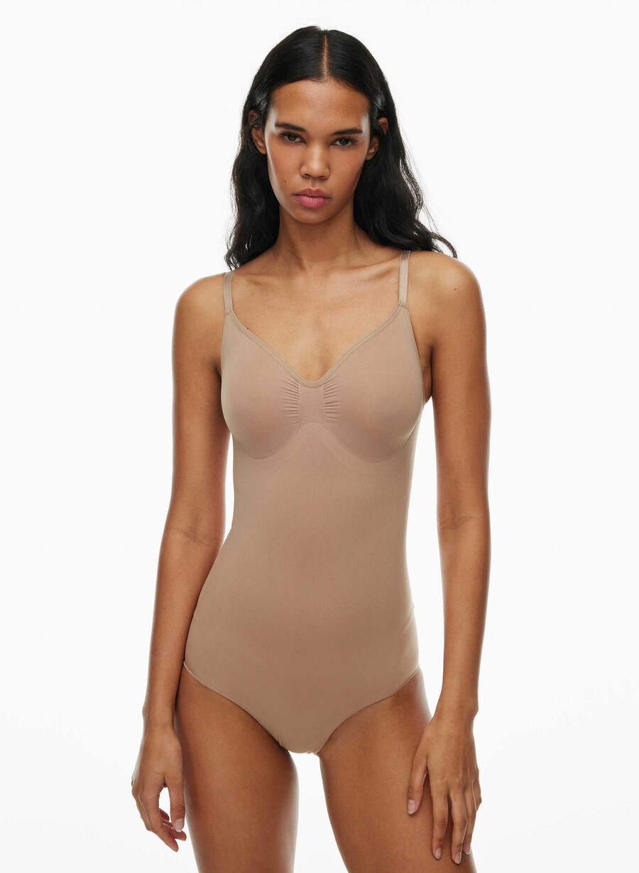 shapeenhance seamless full-bum bodysuit toasty