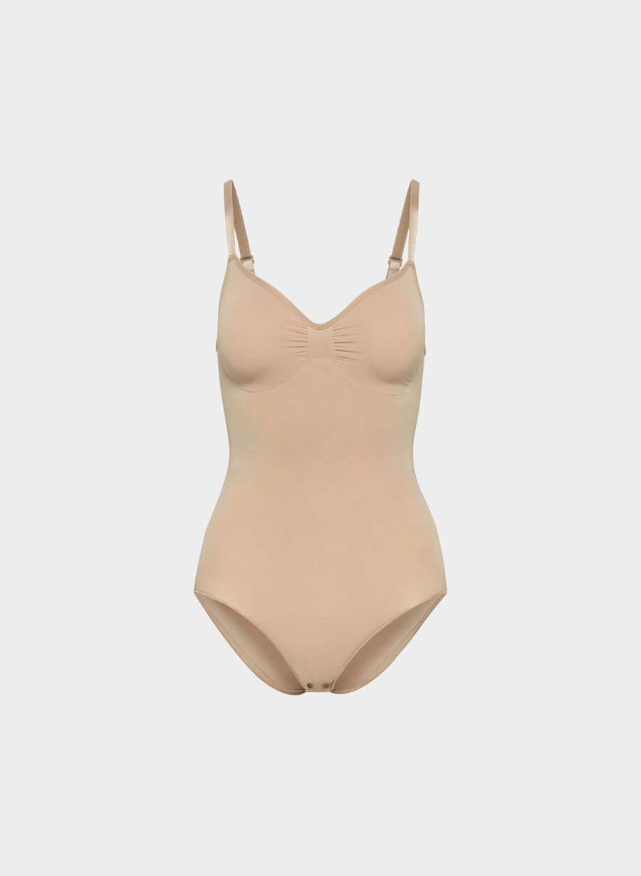 shapeenhance seamless full-bum bodysuit toasty
