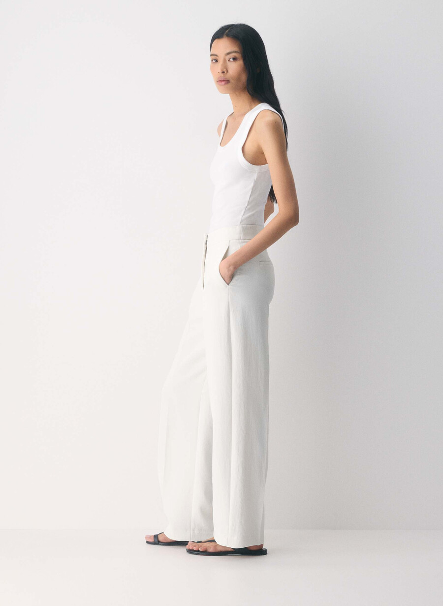 the limitless pant - crepette light birch
