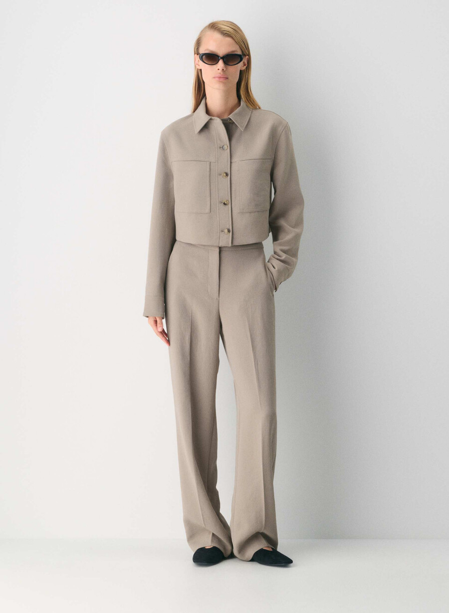 the limitless pant - crepette nomad taupe
