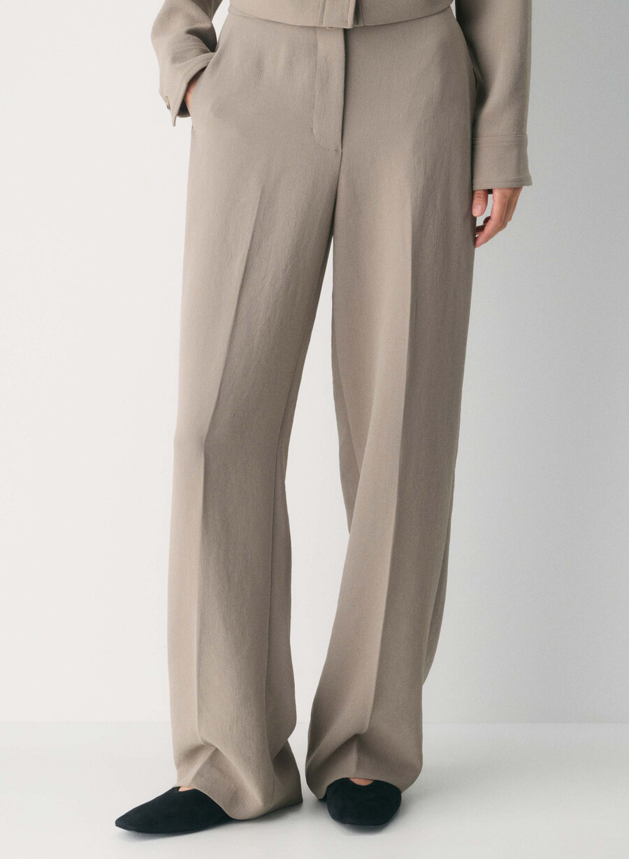 the limitless pant - crepette nomad taupe