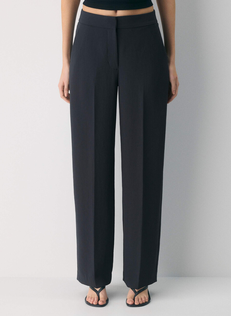 the limitless pant - crepette dark night navy