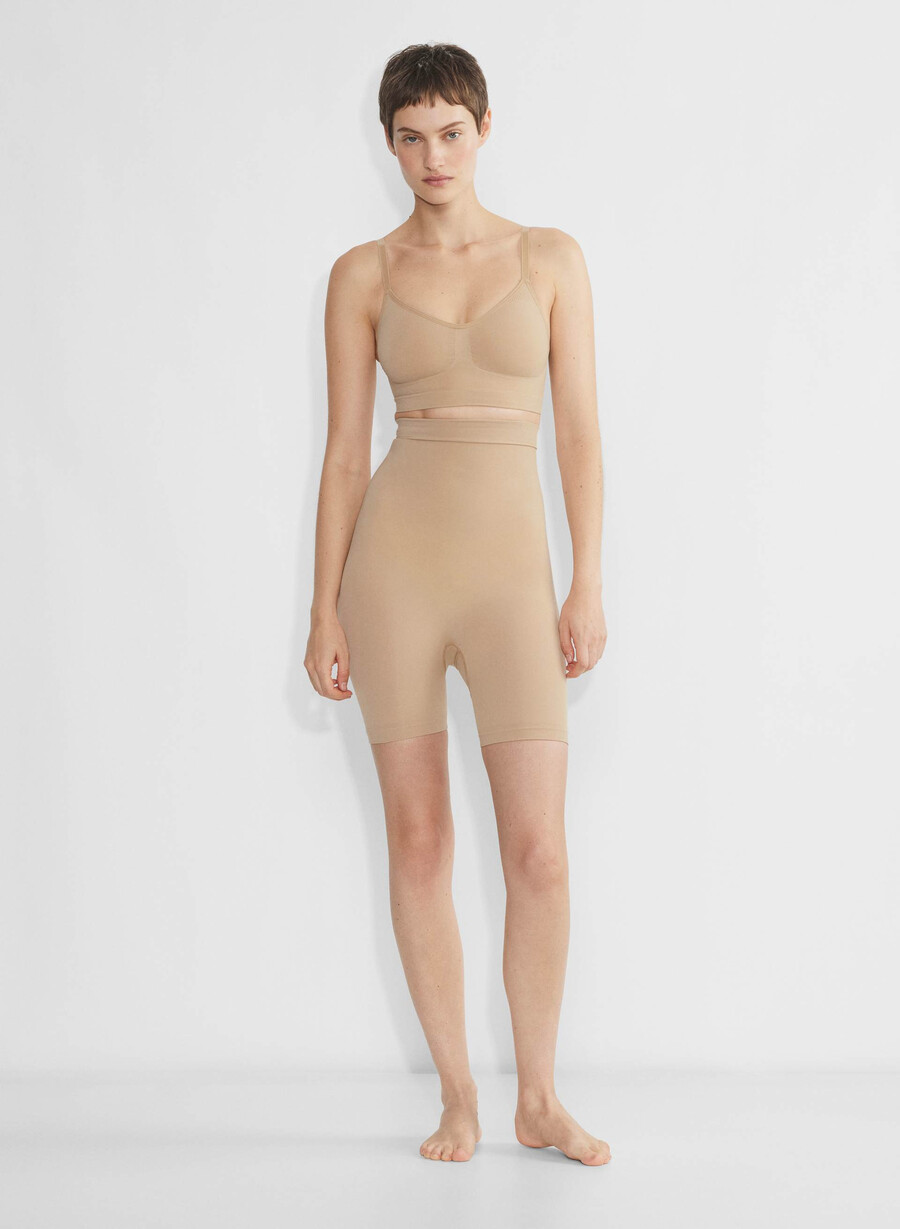 shapeenhance seamless short soft tan