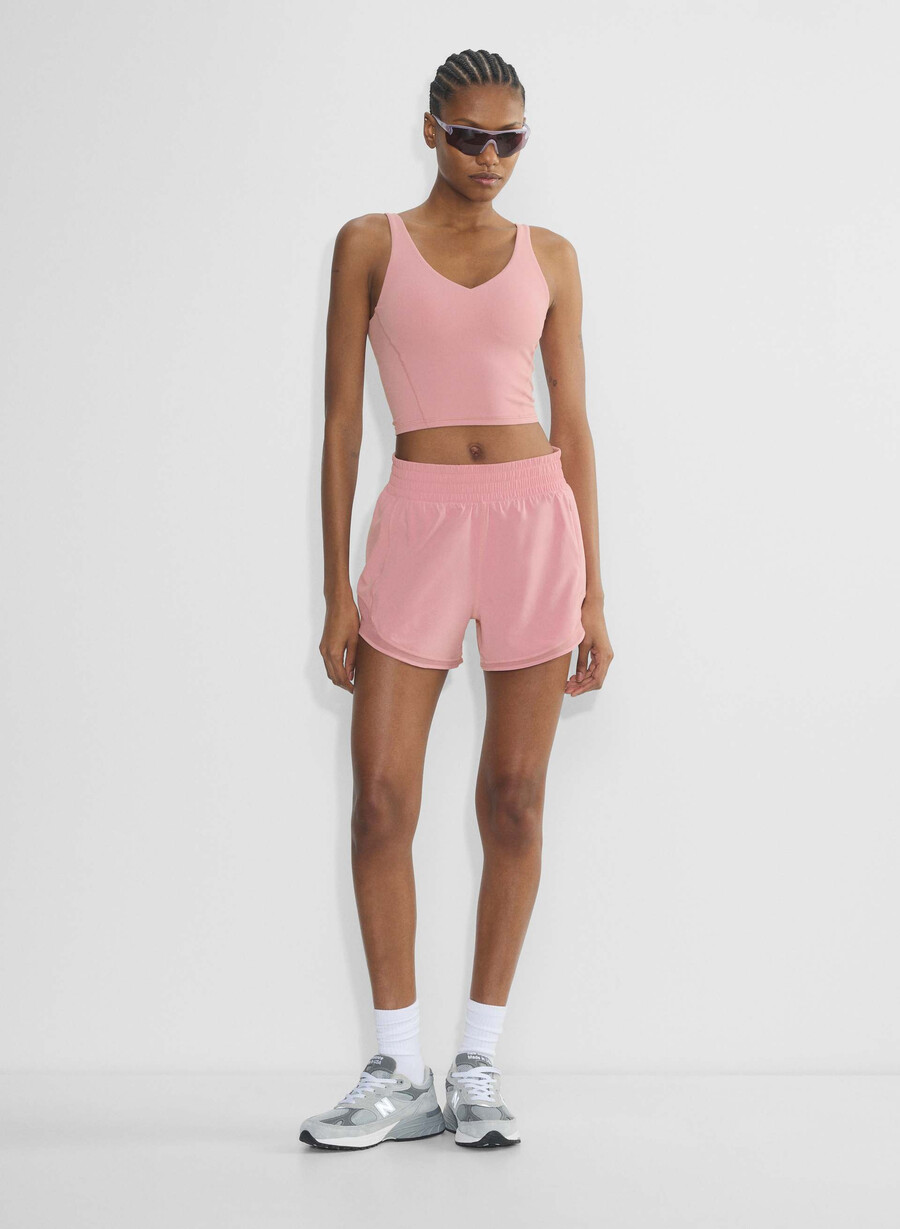 movetech legacy hi-rise 4 short tart pink
