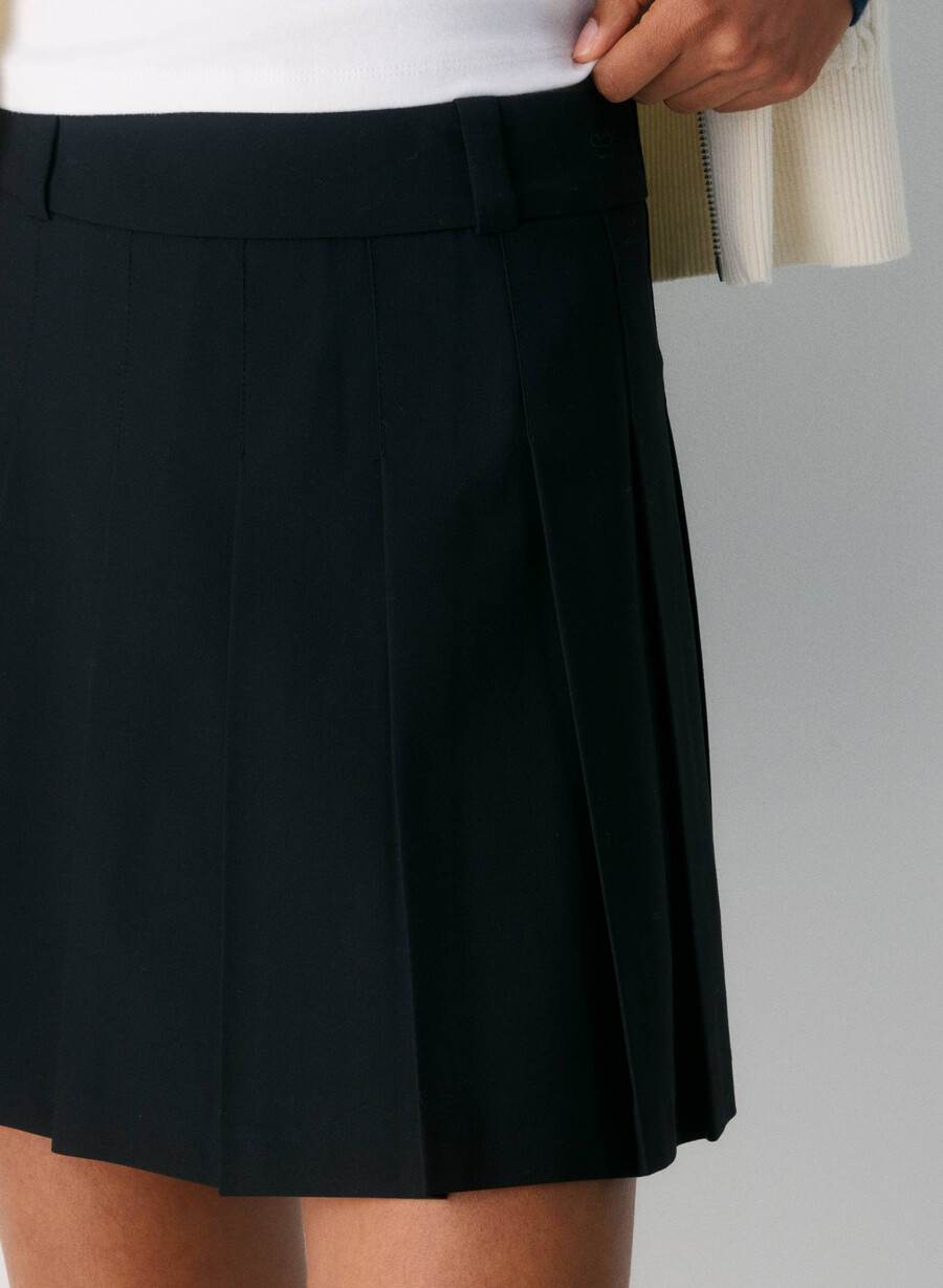 olive micro skirt black