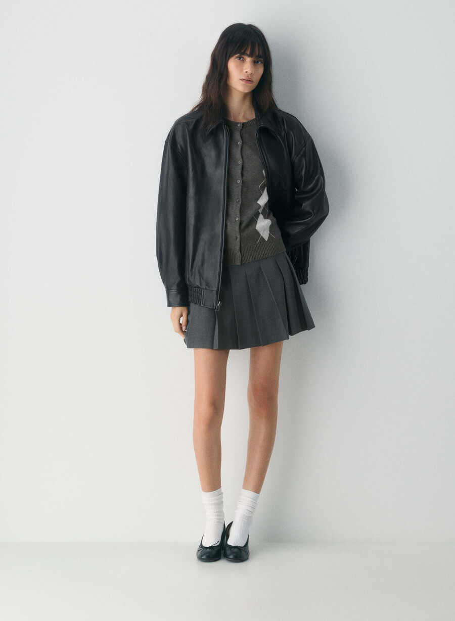 olive micro skirt heather charcoal