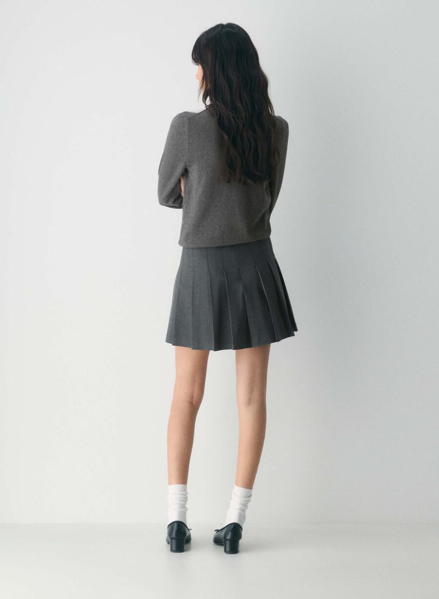 olive micro skirt heather charcoal
