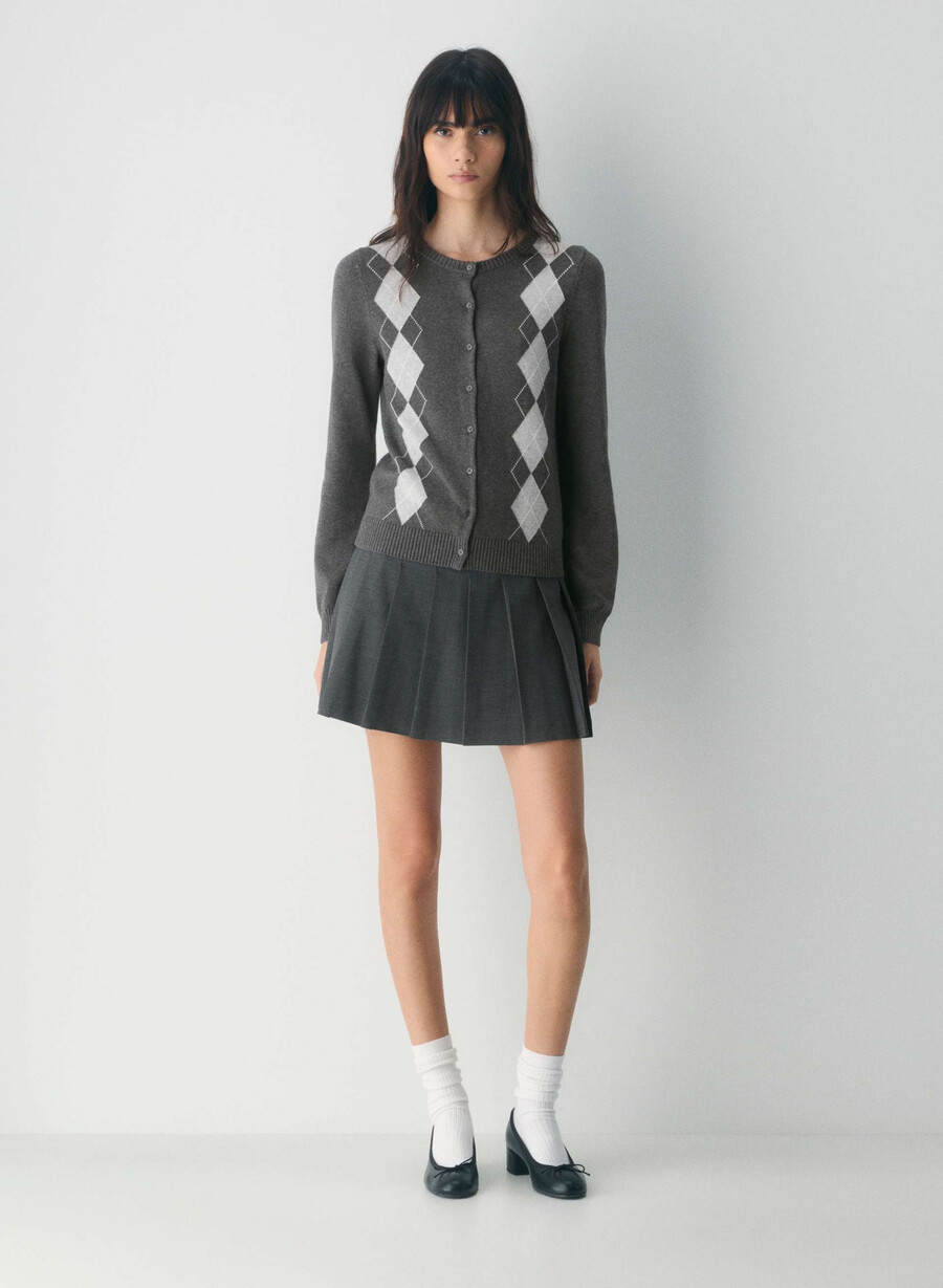olive micro skirt heather charcoal