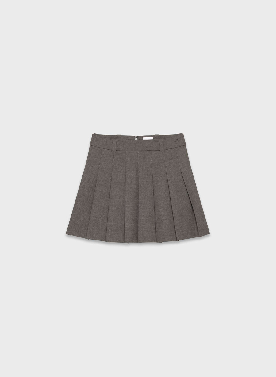 olive micro skirt heather charcoal