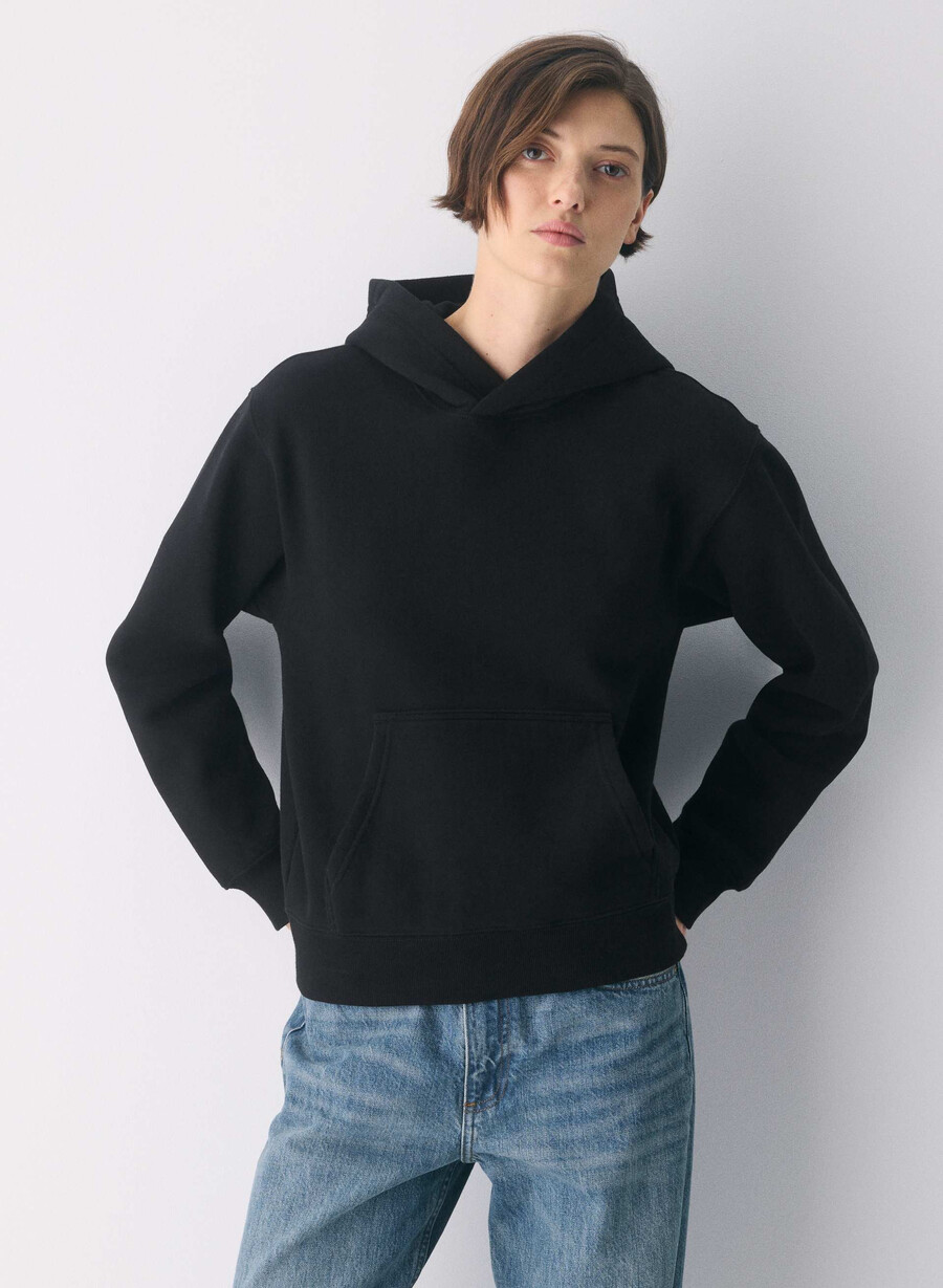 cozy sweatfleece perfect hoodie black