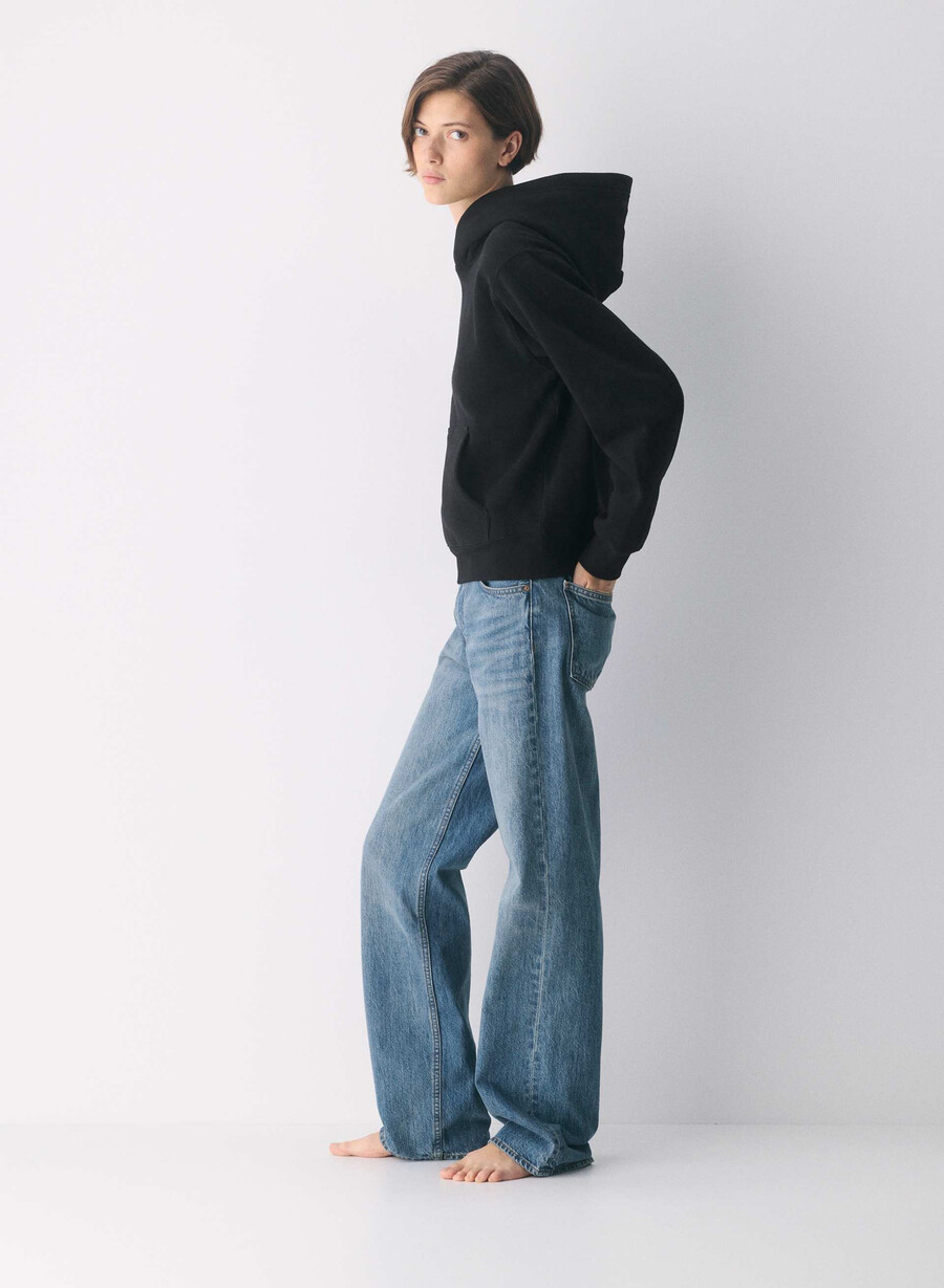 cozy sweatfleece perfect hoodie black