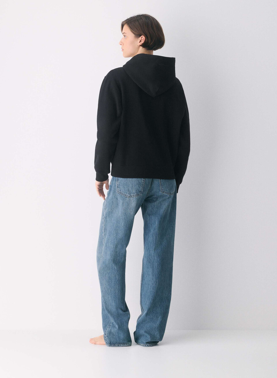 cozy sweatfleece perfect hoodie black