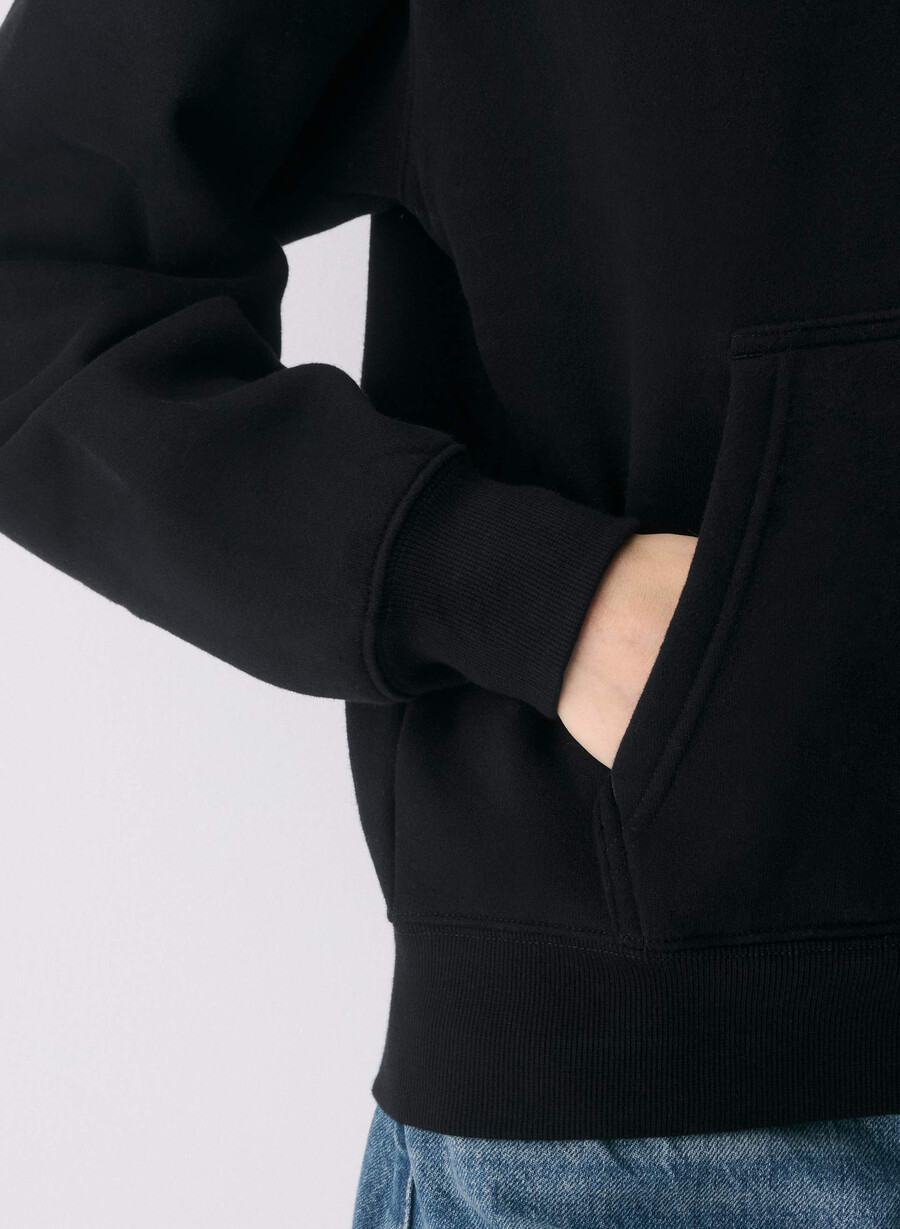 cozy sweatfleece perfect hoodie black