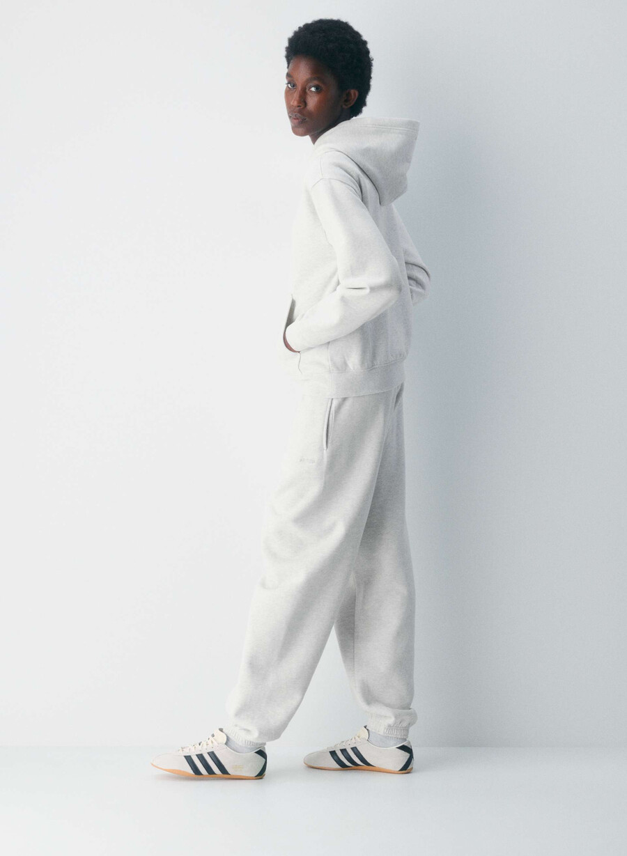 cozy sweatfleece perfect hoodie heather cloud white