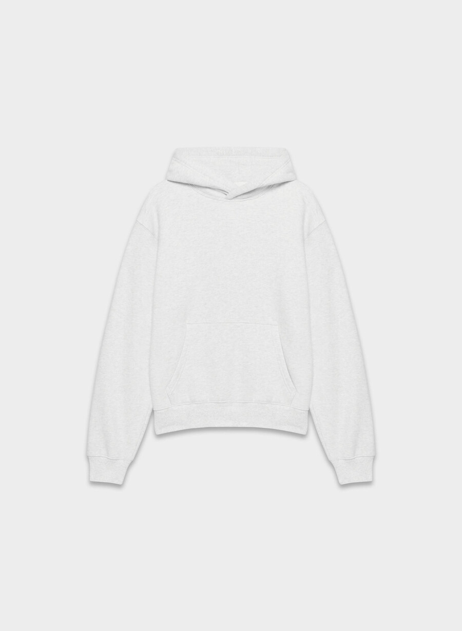 cozy sweatfleece perfect hoodie heather cloud white