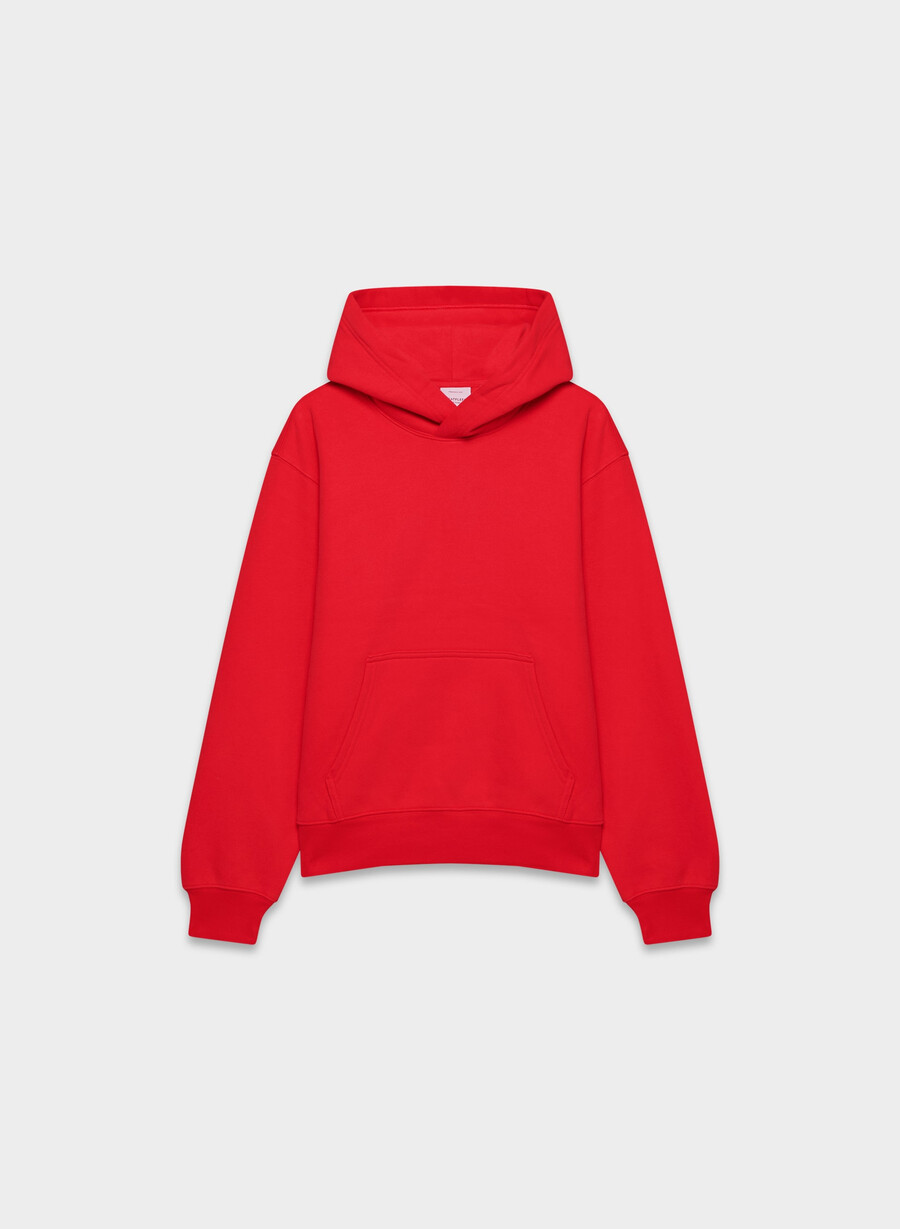 cozy sweatfleece perfect hoodie flashing red